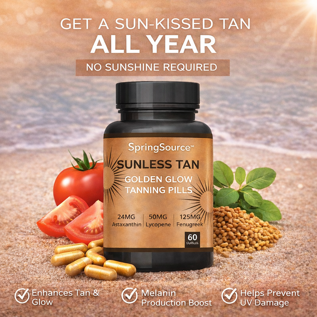 All Natural, Solar-Glow Tanning: The Tan That Never Misses a Spot 💊