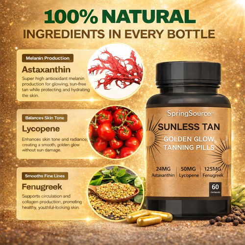 All Natural, Solar-Glow Tanning: The Tan That Never Misses a Spot 💊